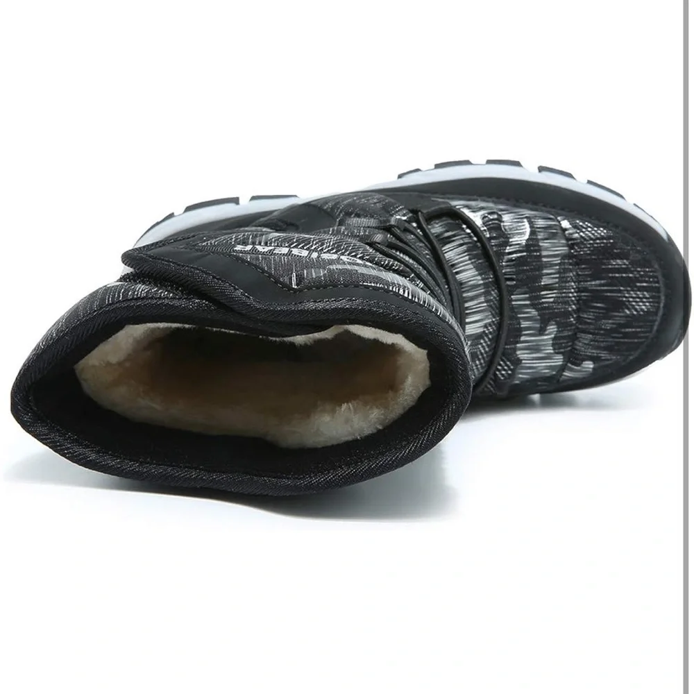 GUBARUN Boys Snow Boots Winter Waterproof Slip Resistant 4.5/ 393